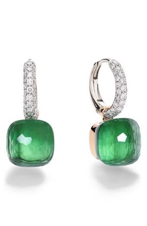 POMELLATO Nudo Doublet Earrings in Prasiolite/Green Agate at Nordstrom