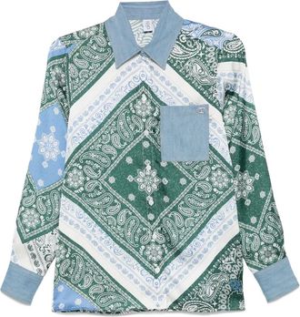 Liu Jo Camicia con stampa bandana - Blu