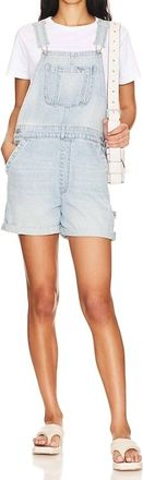 Pistola Denim Beatrix Denim Short Overalls In Surfrider