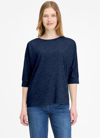Ragwear Langarmshirt RAGWEAR SHIMONA, Damen, Gr. XXL, schwarz (midnight), Jersey, Obermaterial: 50% Baumwolle, 50% Polyester, unifarben, regular fit normal, R
