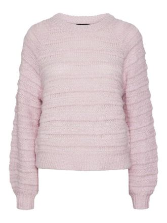 Pieces Womens Pcjayda Ls O-Neck Knit Noos Jumper, Pink Lavender, M
