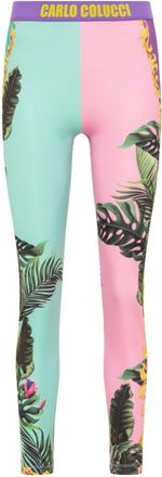 Carlo Colucci Colorful Printed Leggings - Dames - Trainingsleggings - Veelkleurig - XS - Polyester - Fitness