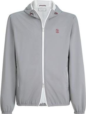 Brunello Cucinelli Nylon jacket in Grey at Nordstrom, Size Xx-Large Eu