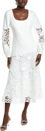 Badgley Mischka Lace Inset Cocktail Dress