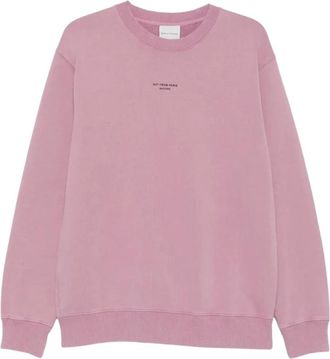 Dr&ocirc;le de Monsieur Classic Slogan Sweatshirt - Heren - Sweatshirts & Hoodies - Roze - Maat: L Katoen