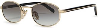 Prada Oval-frame Sunglasses - Gold - One Size