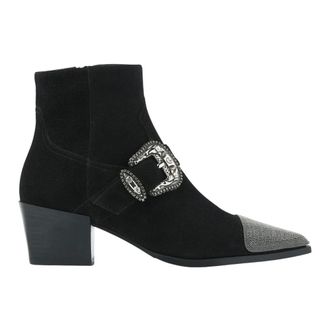 VIA VAI Schoenen, Dames, Zwart, 42 EU, Leer, Kate Jemma Enkellaarsjes