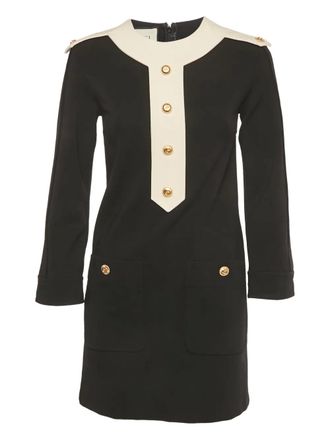 Gucci button-detail crepe dress - Black