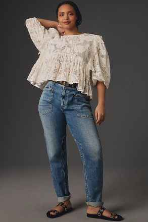 Pilcro The Wanderer Mid-Rise Relaxed Jeans by Pilcro