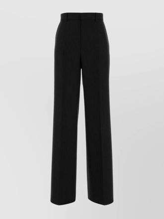 Gucci embroidered wool wide-leg trousers