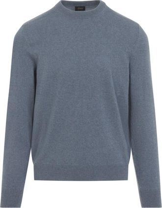 Brioni Blue Crew Neck Sweater