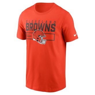 Nike Cleveland Browns Helmet Essential Nike Mens NFL T-Shirt in Orange | N19989L9I-LQC