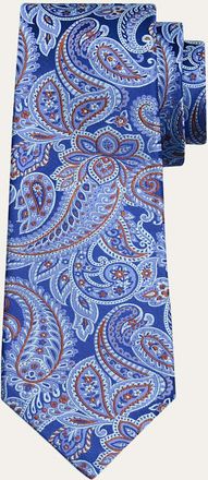 Kiton Mens Paisley Silk 7-Fold Tie