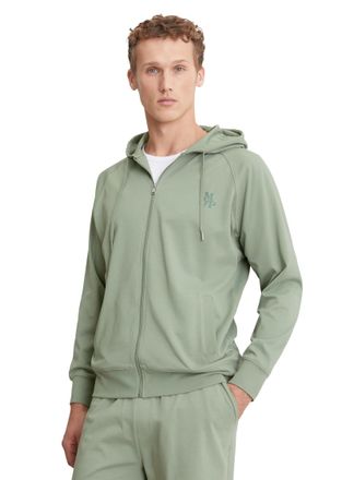 Marc O'Polo Sweatjacke MARC OPOLO, Damen, Gr. S, gr&uuml;n (sea spray), Jersey, Obermaterial: 100% Baumwolle, unifarben, regular fit h&uuml;ftbedeckend, ohne Ausschnitt, an