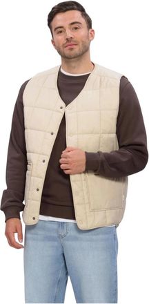 Les Deux Jassen, Heren, Beige, M, Matt Gewatteerd Vest