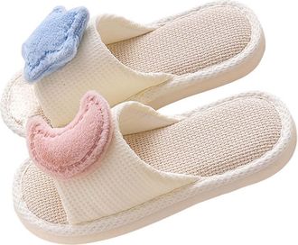 Generic Transparent Heels Slippers for Women [Warm Upgrade] Womens Warm Slippers Soft and Comfortable Warm Your Feet in Winter (White, 4)