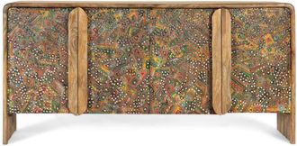 Giner&Colomer Aparador en madera de mango con frentes pintados a mano