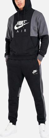 Nike Mens Nike Air Mens Full Tracksuits Contrast Black Pullover Hooded Hoodie Jogger - Size: XL