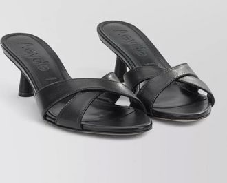 Aeyde nappa leather heeled mules