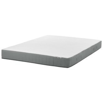 Beliani Colch&oacute;n De Muelles Ensacados Con Asas Relleno De Espuma Viscoel&aacute;stica Firmeza Media Funda Extra&iacute;ble 7 Zonas Acolchado 160 X 200 Cm Cushy