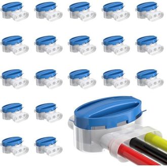 OEM 20 Conectores De Cable Para Cortac&eacute;sped Rob&oacute;tico, Conectores El&eacute;ctricos Impermeables, Rellenos De Resina, Para Estirar O Reparar - Crezuo