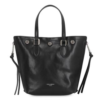 Dolce & Gabbana Tote Bags, male, Black, Size: ONE SIZE Atene Shopping Bag