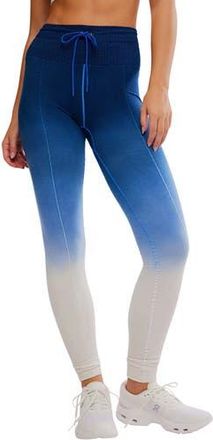 Free People FP Movement Take Flight Leggings in Deep Blue Faded Comb at Nordstrom Rack, Size X-Small/small