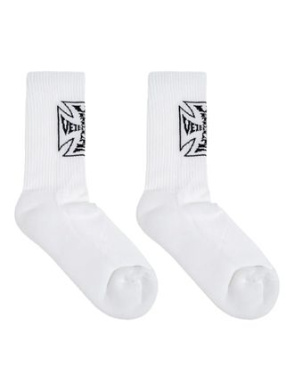 VETEMENTS intarsia socks - Bianco