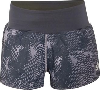 adidas ADI365 Running Animal Print Iconic Shorts Laufshorts f&uuml;r Damen | blau/grau