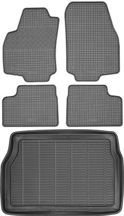 OEM Juego De Alfombrillas De Goma Para Coche Y Maletero Para Opel Astra Iii H Hatchback (2005-2010)