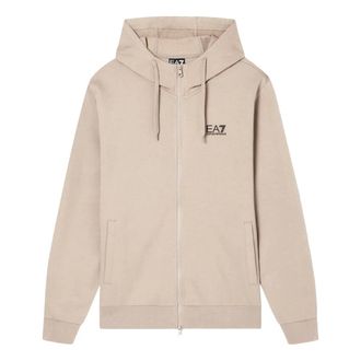 Emporio Armani Zip-throughs, male, Beige, Size: 2XL Train Visibility Sweatshirt