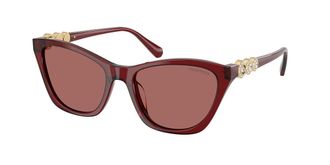 Swarovski SK6068U 107369 Womens Sunglasses Burgundy Size 54