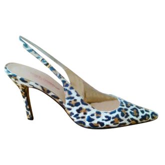 Dolce & Gabbana Leopard Print Slingback Sandals Size 38