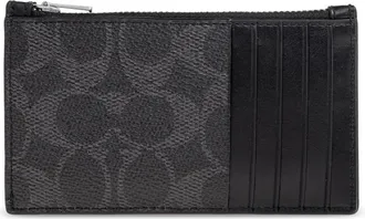 Coach Wallets & Cardholders, male, Black, Size: ONE SIZE Zip Card Case