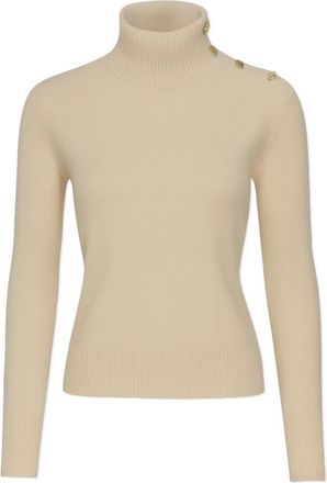 By Malene Birger Vanille Wool Turtleneck Sweater - Dames - Coltruien - Beige - L - Wol - Truien & Vesten