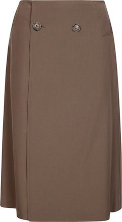 Maison Margiela Structured Tailored Midi Skirt