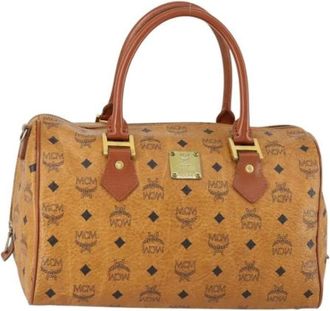 MCM Pre-owned Handbags, female, Brown, Size: ONE SIZE Pre-owned Plastic Handbag