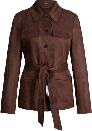 Windsor Fieldjacket - Dames - Zomerjassen - Bruin - XS - Leer - Jassen