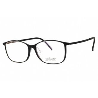 Silhouette Unisex Black Round Eyeglass Frames UrbanLite157241
