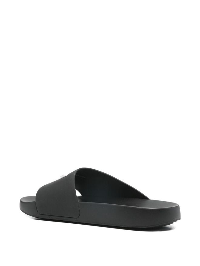 Logo-Detailed Rubber Slide - Black
