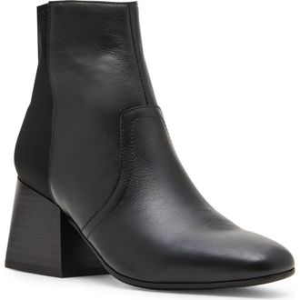 Blondo Tamira Waterproof Bootie in Black Leather at Nordstrom Rack, Size 6.5