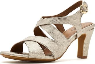 S&ouml;fft Imari Womens Sandals Gold : 8.5 B - Medium, Faux Leather