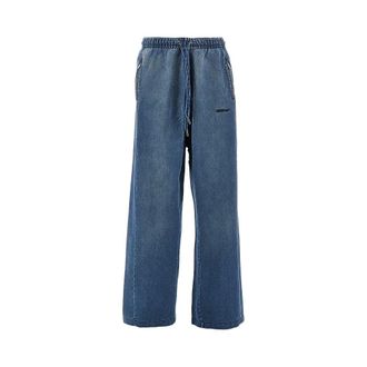 Off-white Denim fabric Slouchy Fit sweatpants Man S
