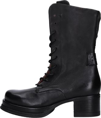A.S.98 B52202 Enkellaars - Dames - Laarzen met Hak - Zwart - 36 EU - Leer - Schoenen