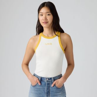 Levi's Graphic Essential Racer Tank Top - Womens - XS - White