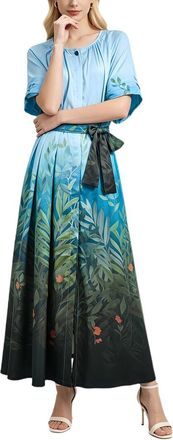 Burryco Burryco Short Sleeve Maxi Dress