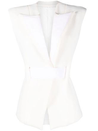 Balmain Hemd met ceintuur - Wit