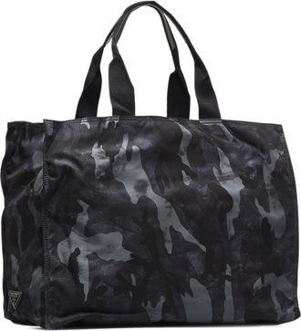 Prada Black Camouflage Tessuto Nylon Tote Womens Bag (Pre-Owned)
