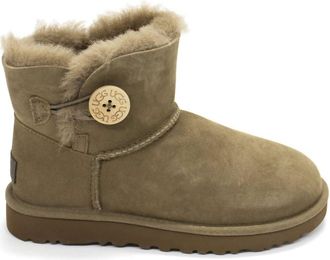 UGG Womens Mini Bailey Button Ii Fashion Boots In Hickory