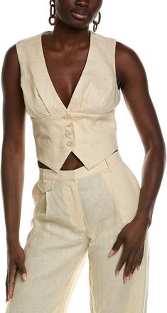 Bardot Geordy Linen Vest